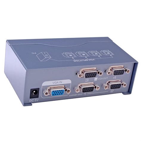 1 to 4 vga distribution box|4 port vga splitter.